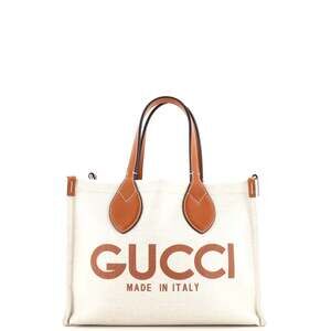 Gucci Logo Shopper Tote Printed Canvas #230731G11B